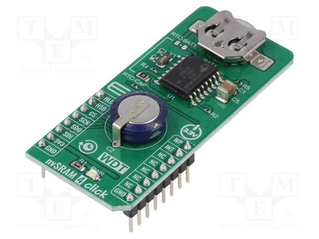 Click board; SRAM memory; SPI; CY14B101PA; 3.3VDC