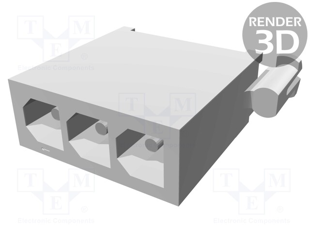 Socket; wire-board; male; Mini Universal MATE-N-LOK; 4.14mm; THT