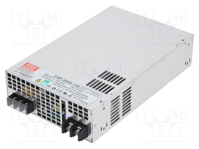 Power supply: switched-mode; modular,programmable; 3000W; 120VDC