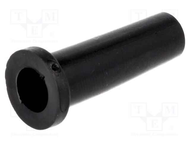 Strain relief; Ømount.hole: 8.8mm; Øhole: 6.5mm; PVC; black; L: 30mm