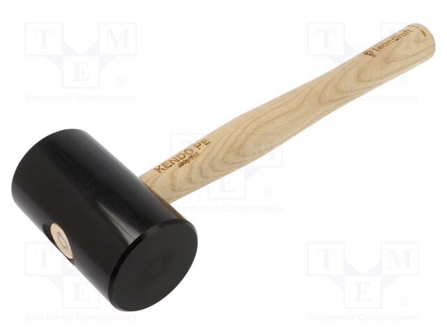 Hammer; 340g; 60mm; round; polyurethane; wood (ash); KENDO