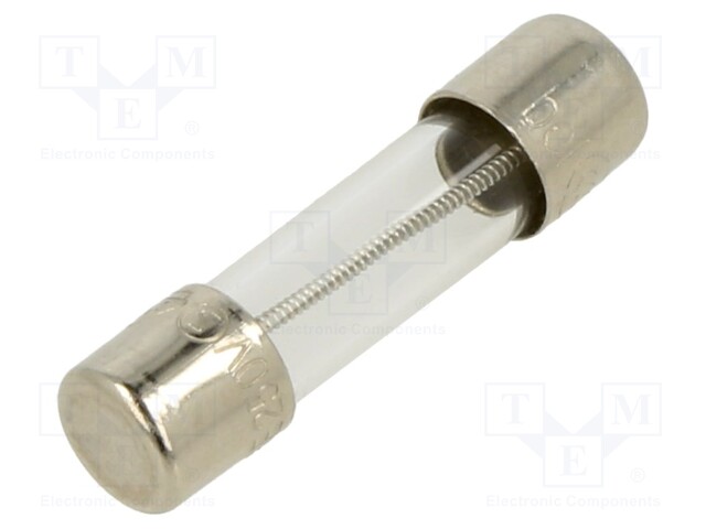 Fuse: fuse; time-lag; 1.6A; 250VAC; cylindrical,glass; 5x20mm; 5ET