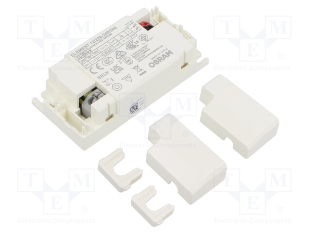 Power supply: switched-mode; LED; 12.6W; 24÷42VDC; 300mA; IP20