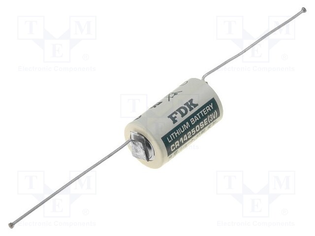 Battery: lithium; 3V; 1/2AA; axial; Ø14.5x25mm; 850mAh