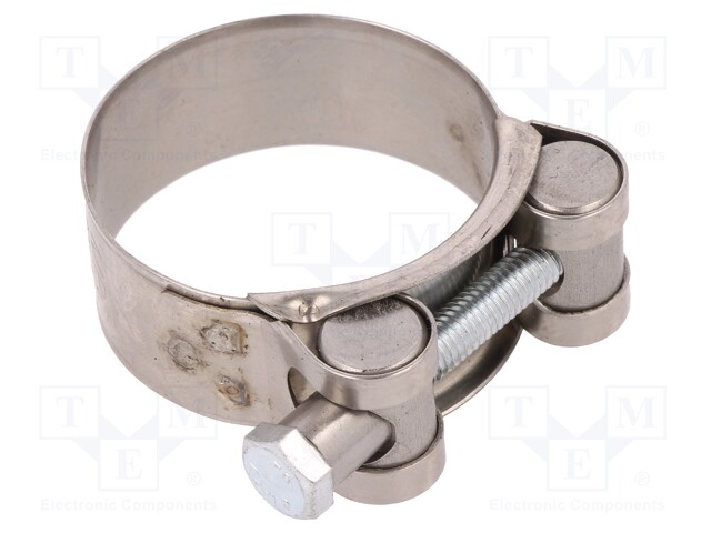 T-bolt clamp; W: 20mm; Clamping: 40÷43mm; chrome steel AISI 430