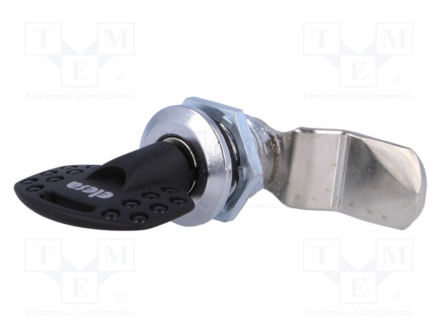 Lock; zinc alloy; 28mm; nickel; Actuator material: steel