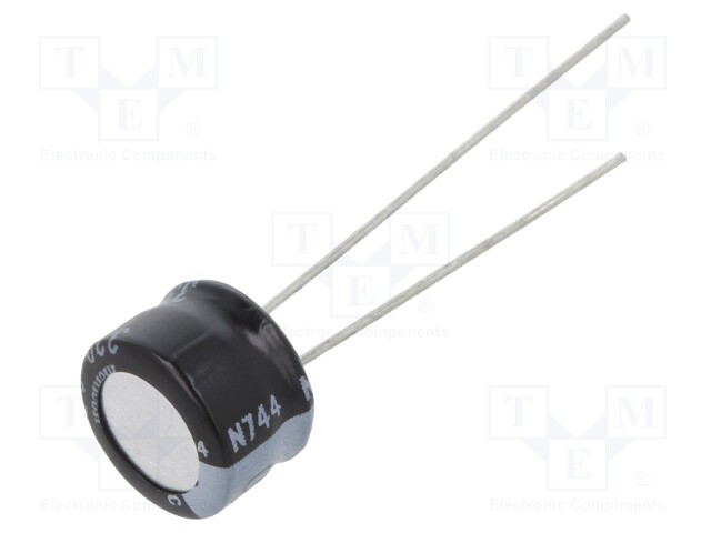 Capacitor: electrolytic; THT; 330uF; 6.3VDC; Ø8x5mm; Pitch: 2.5mm