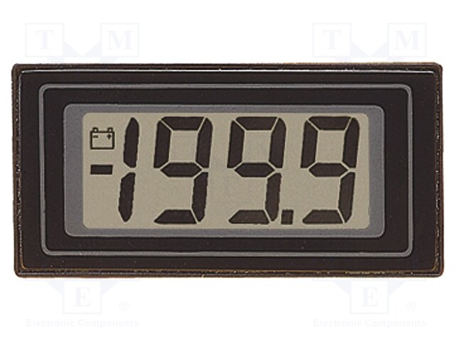 Panel; LCD 3,5 digit 12,5mm; VDC: 0÷200mV; 24x48x10.5mm