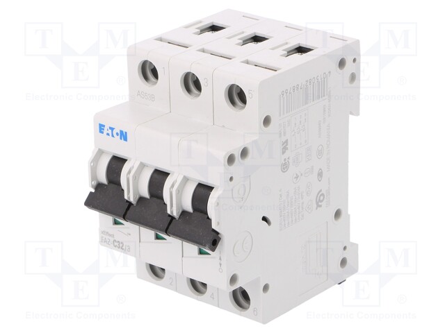 Circuit breaker; 230/400VAC; Inom: 32A; Poles: 3; DIN; Charact: C