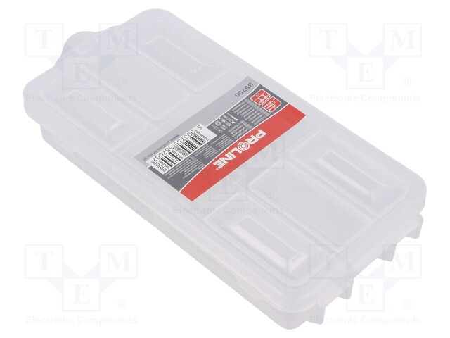 Container: compartment box; 180x90x35mm; polypropylene