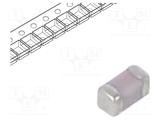 SMD Multilayer Ceramic Capacitor, 12 pF, 50 V, 0402 [1005 Metric], ± 1%, C0G / NP0, GJM Series