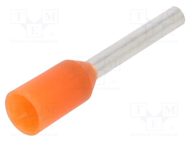 Tip: bootlace ferrule; insulated; 0.5mm2; 8mm; tinned; crimped