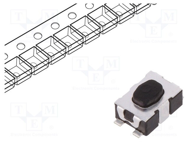 Microswitch TACT; SPST-NO; Pos: 2; 0.05A/32VDC; SMT; none; 3N; 1.9mm