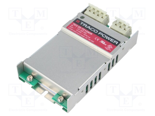 Converter: DC/DC; 20W; Uin: 43÷160V; 12VDC; Iout: 1.67A; 330kHz