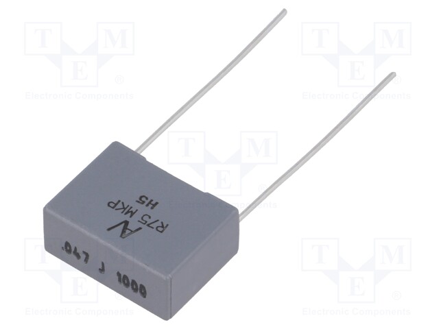 Capacitor: polypropylene; 47nF; 27.5mm; ±5%; 32x13x22mm; -55÷105°C