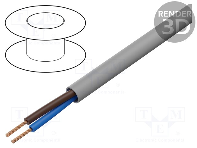 Wire; ÖLFLEX® CLASSIC 100 H; 2x2,5mm2; unshielded; 450/750V; LSZH