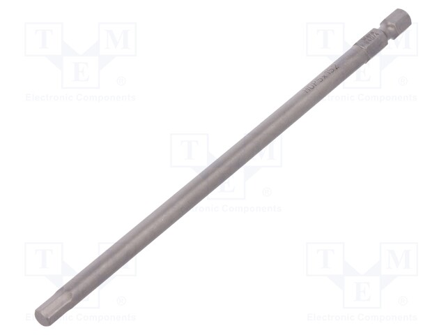 Screwdriver bit; Allen hex key; HEX 5mm; Overall len: 152mm