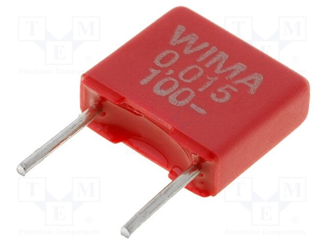 Capacitor: polyester; 15nF; 63VAC; 100VDC; Pitch: 5mm; ±10%