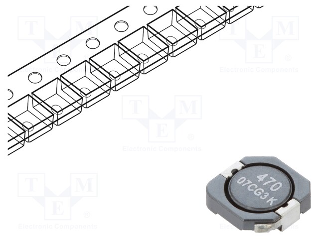 Inductor: wire; SMD; 47.9uH; Ioper: 1.3A; 167mΩ; ±30%; Isat: 1.52A