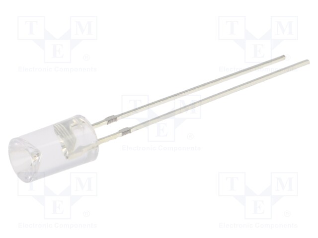 LED; 5mm; orange; 100÷150mcd; 120°; Front: recessed; 12V; -30÷85°C