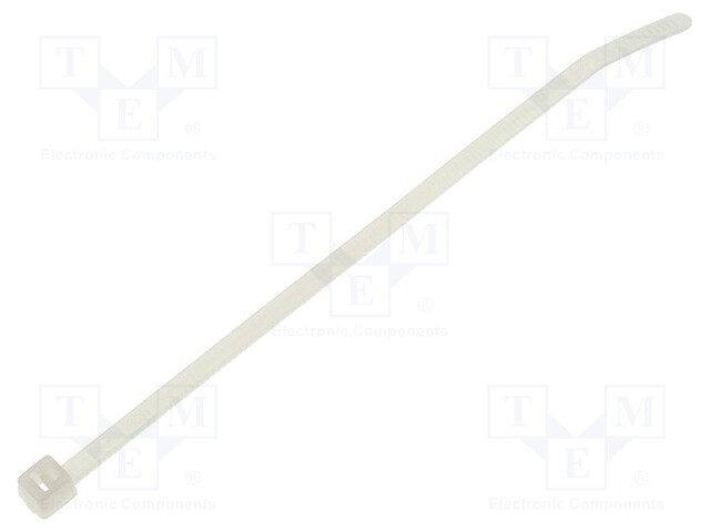 Cable tie; L: 100mm; W: 2.5mm; polyamide; 80N; natural; Ømax: 22mm