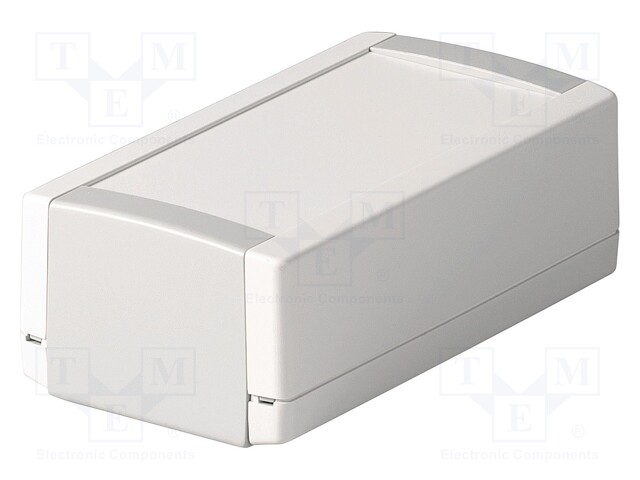 Enclosure: with panel; TOPTEC; X: 84mm; Y: 154mm; Z: 56mm; ABS; grey