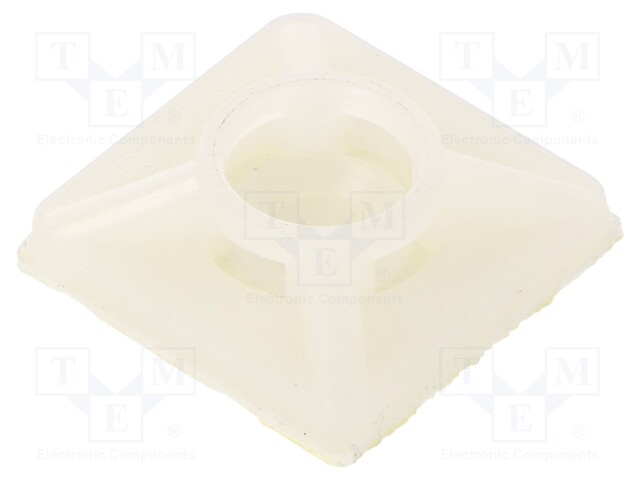 Holder; self-adhesive; polyamide; UL94V-2; natural; Ht: 5.4mm