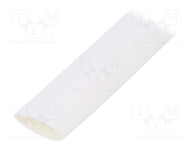 Heat shrink sleeve; thin walled; 3: 1; 9mm; L: 30m; white; -55÷135°C