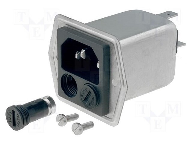 Connector: AC supply; socket; male; 8A; 250VAC; IEC 60320; -25÷85°C