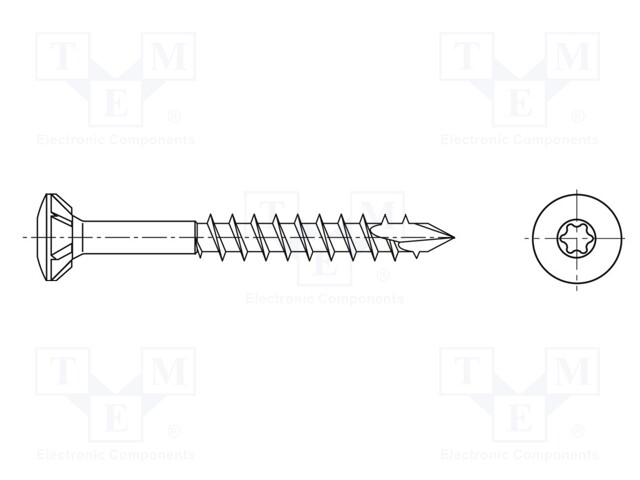 Screw; for wood