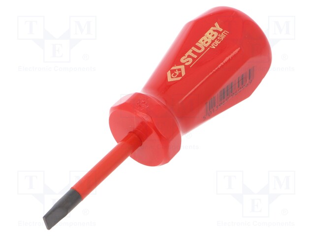 Screwdriver; insulated,slim; slot; SL 5mm; Blade length: 46mm