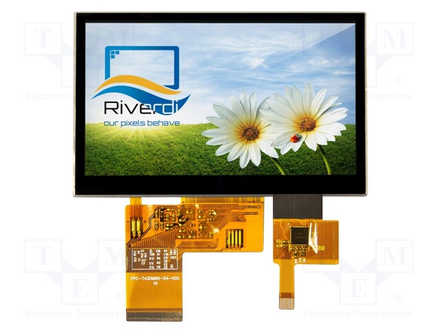 Display: TFT; 4.3"; 480x272; Illumin: LED; Dim: 105.5x67.2x4.05mm