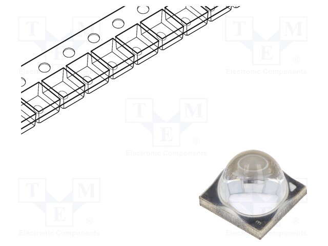 Power LED; EMITER; ultraviolet; Pmax: 10W; λd: 385-390nm; 48°