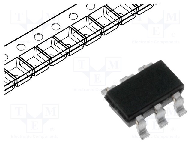 Transistor: N-MOSFET; unipolar; 200V; 0.6A; 2W; TSOP6
