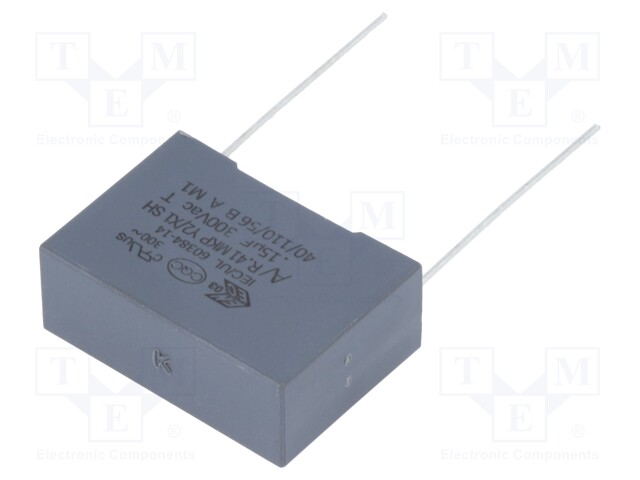 Capacitor: polypropylene; Y2; 150nF; 22.5mm; ±10%; 26.5x10x18.5mm