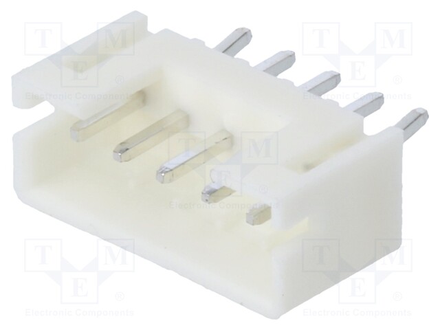 Socket; wire-board; male; 2mm; PIN: 5; THT; 100V; 2A; tinned; -25÷85°C