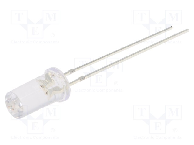 LED; 5mm; yellow; 750÷1120mcd; 50°; Front: flat; 1.8÷2.6V; -30÷85°C