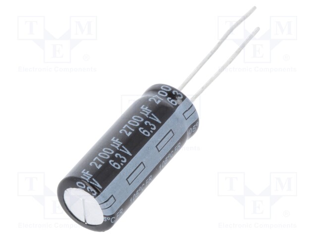 Capacitor: electrolytic; low impedance; THT; 220uF; 63VDC; ±20%