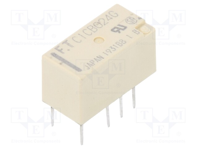 Relay: electromagnetic; DPDT; Ucoil: 24VDC; 0.3A/125VAC; 1A/30VDC