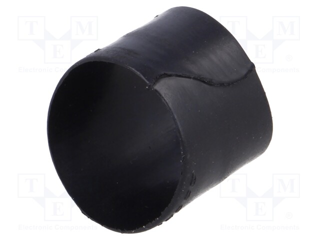 Heat shrink boot; glueless,angular; black; elastomer; -75÷150°C