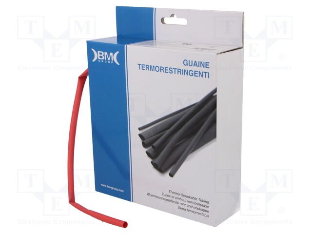 Heat shrink sleeve; glueless; 2: 1; 6.4mm; L: 9m; polyolefine