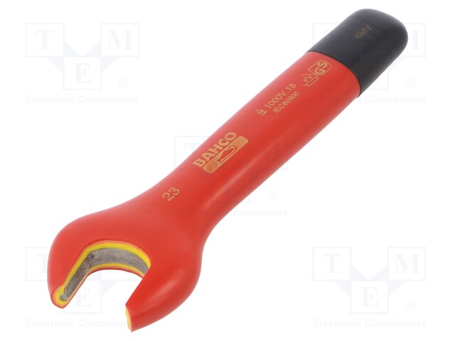 Key; insulated,spanner; 23mm; IEC 60900,VDE; tool steel; 1kV