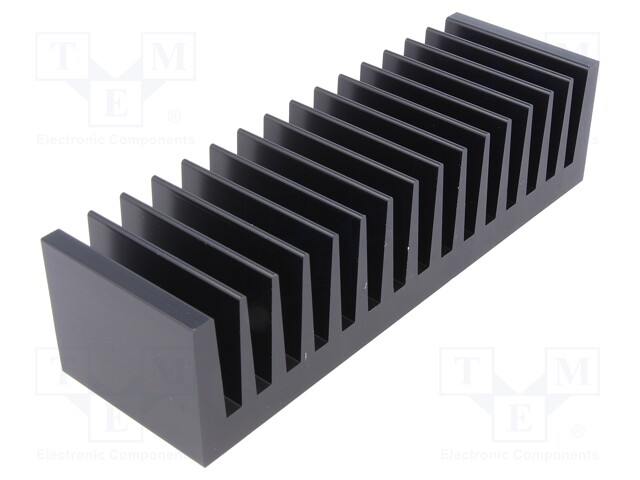 Heatsink: extruded; grilled; black; L: 50mm; W: 160mm; H: 40mm