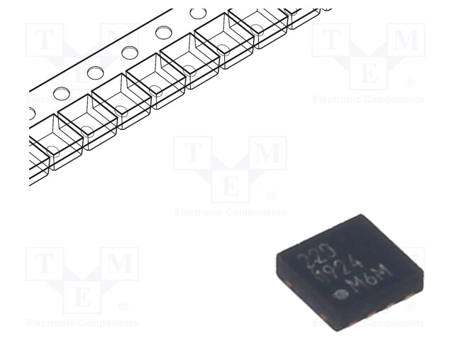 Instrumentation amplifier; 500kHz; Uoper: 2÷5.5V; VDFN8; 20V/V