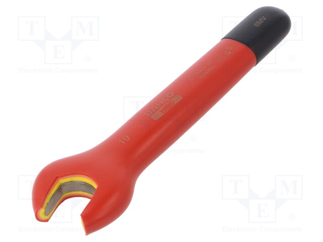 Key; insulated,spanner; 19mm; IEC 60900,VDE; tool steel; 1kV