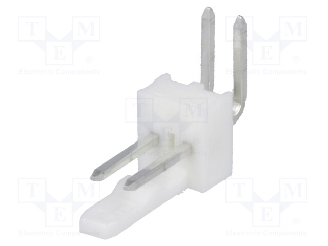 Socket; wire-board; male; KK 254; 2.54mm; PIN: 2; THT; 4A; tinned