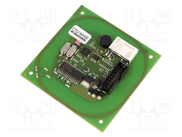 RFID reader; antenna,built-in relay; 79.5x79.5x12mm; GPIO,RS485