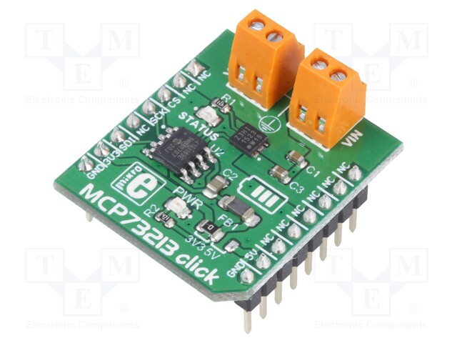 Click board; charger; SPI; MCP73213; 3.3/5VDC