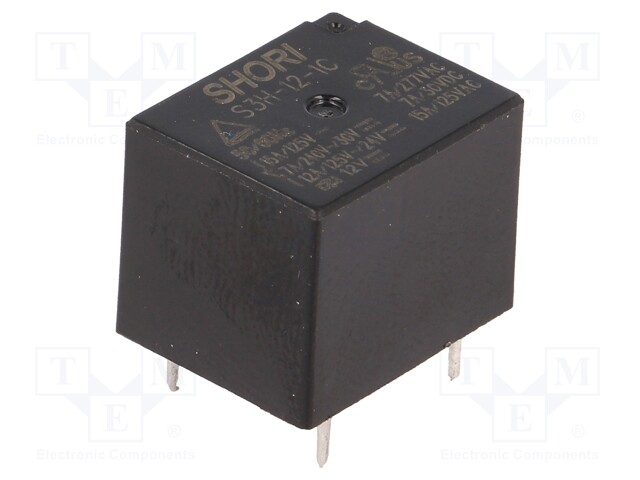 Relay: electromagnetic; SPDT; Ucoil: 12VDC; 7A/277VAC; 7A/30VDC