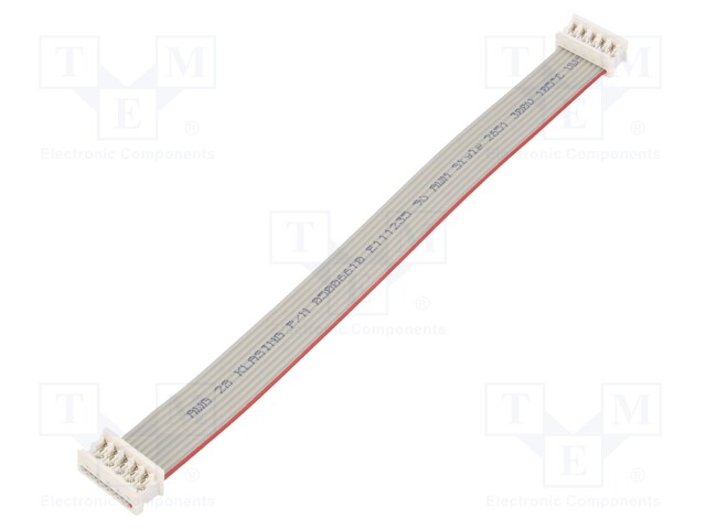 Ribbon cable with connectors; PIN: 10; 1.27mm; PicoFlex; 1.2A